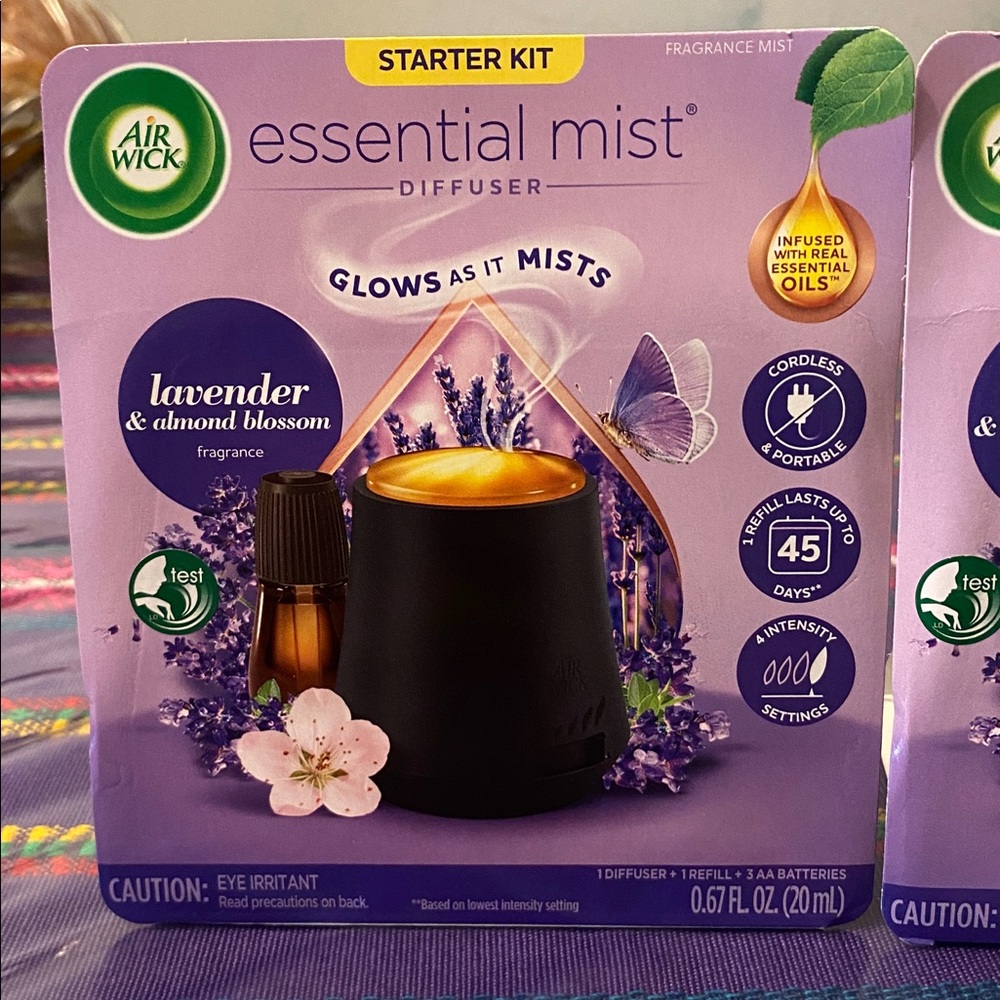 2 Air Wick Essential Mist Lavender Starter Kit